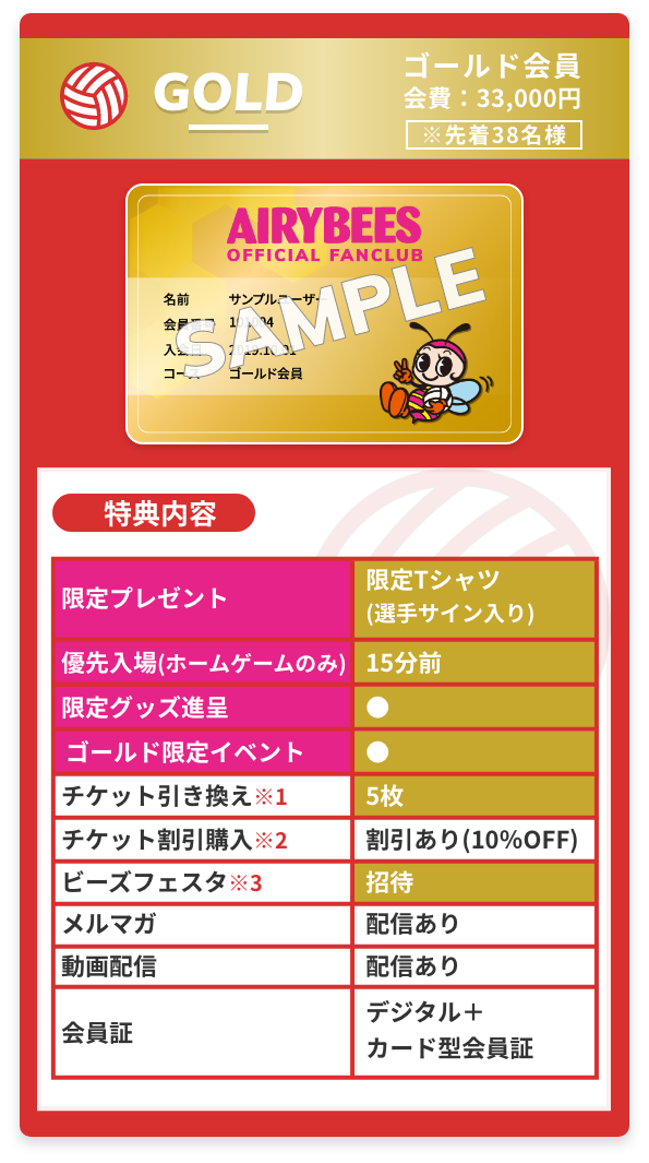ゴールド会員